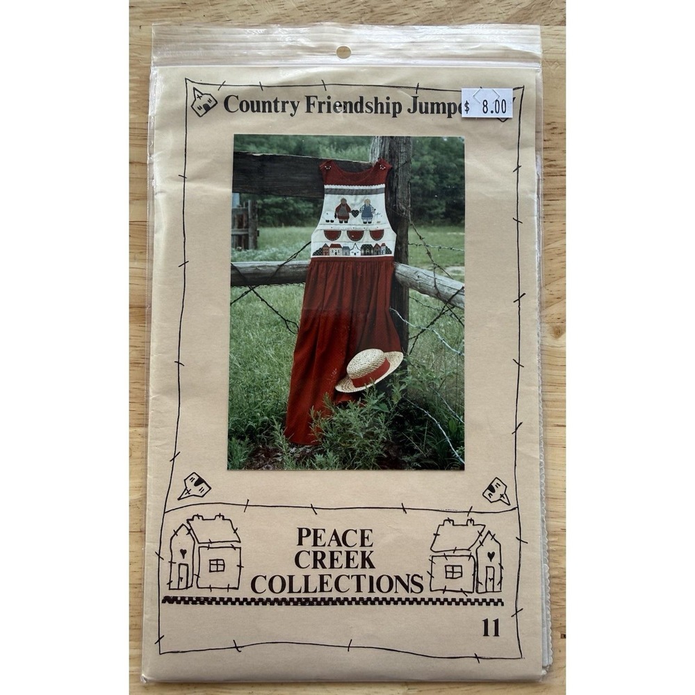 Peace Creek Collections #11 Sewing Pattern Country Friendship Jumper S M L Uncut